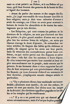 Page de la relation de Barthélemy Bruguière
