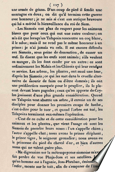 Page de la relation de Barthélemy Bruguière