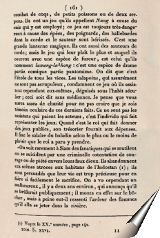Page de la relation de Barthélemy Bruguière