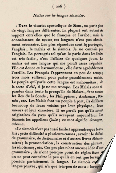 Page de la relation de Barthélemy Bruguière