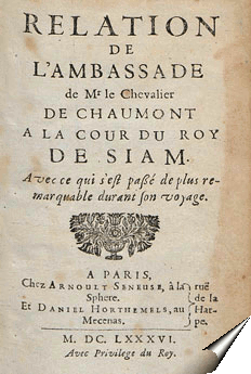 Couverture de la relation du chevalier de Chaumont