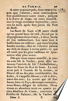 Page des Mémoires du chevalier de Forbin