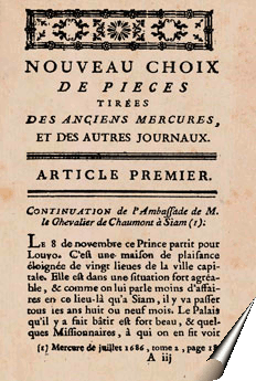 Page du Mercure Galant