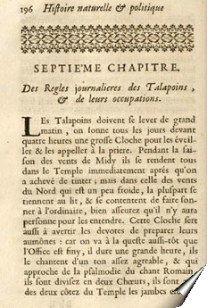 Page de la relation de Nicolas Gervaise