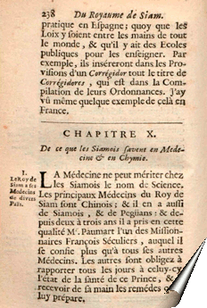 Page de la Relation de La Loubère