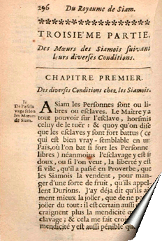 Page de la Relation de La Loubère
