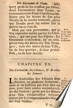 Page de la Relation de La Loubère