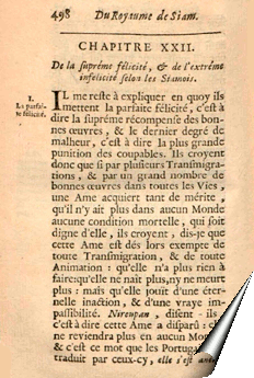 Page de la Relation de La Loubère