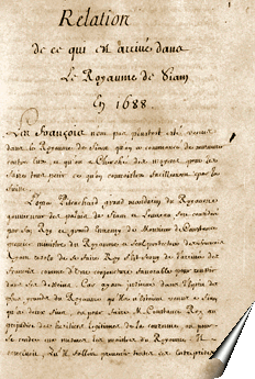 Page de la relation de La Touche