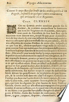 Page de la relation de Fernard Mendez Pinto