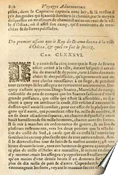 Page de la relation de Fernard Mendez Pinto