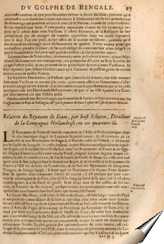 Page de la relation de Joos Schouten