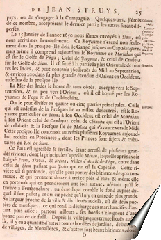 Page de la relation de Jan Struys