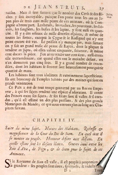 Page de la relation de Jan Struys