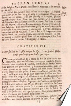 Page de la relation de Jan Struys