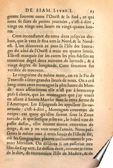 Page de la relation du père Tachard