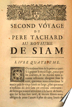 Page de la relation du père Tachard