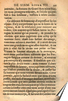 Page de la relation du père Tachard