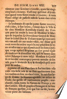 Page de la relation du père Tachard