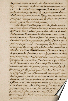 Page du manuscrit de Guy Tachard