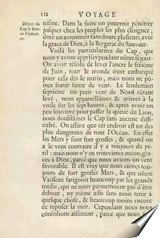 Page de la relation du père Tachard