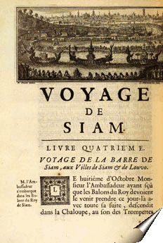 Page de la relation du père Tachard