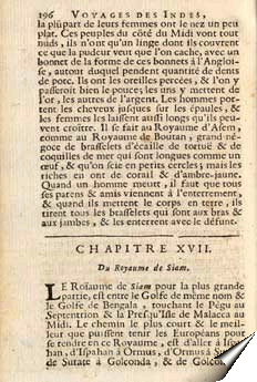 Page de la relation de Tavernier