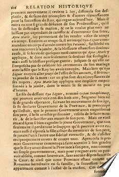 Page de la relation de Jérémie van Vliet