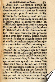 Page de la relation de Vollant des Verquains