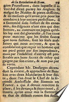 Page de la relation de Vollant des Verquains