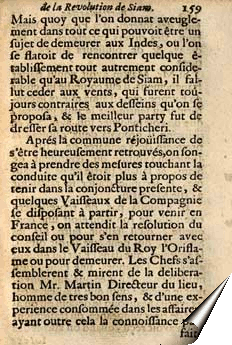 Page de la relation de Vollant des Verquains