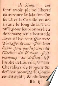 Page du Mercure Galant