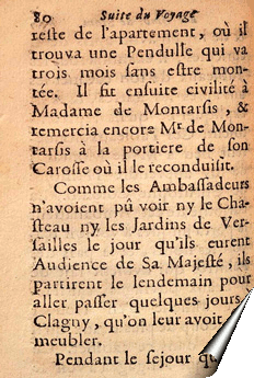 Page du Mercure Galant