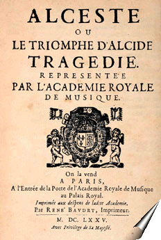 Page de titre d'Alceste