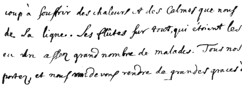 écriture de Tachard page 1