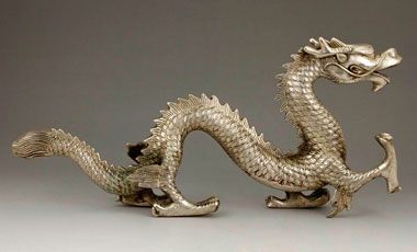 Dragon en cuivre blanc de Chine