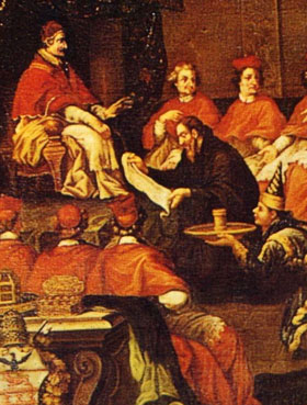 Tachard devant le pape Innocent&nbsp;XI