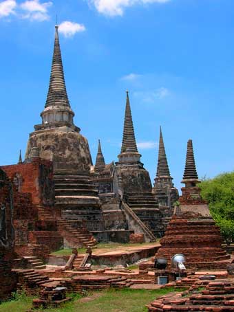 Le Wat Phra Si Sanphet à Ayutthaya