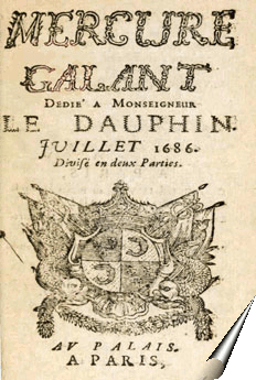 Page du Mercure Galant